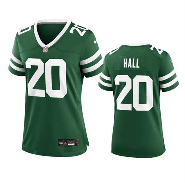 Womens New York Jets #20 Breece Hall Green 2024 Stitched Jersey Dzhi